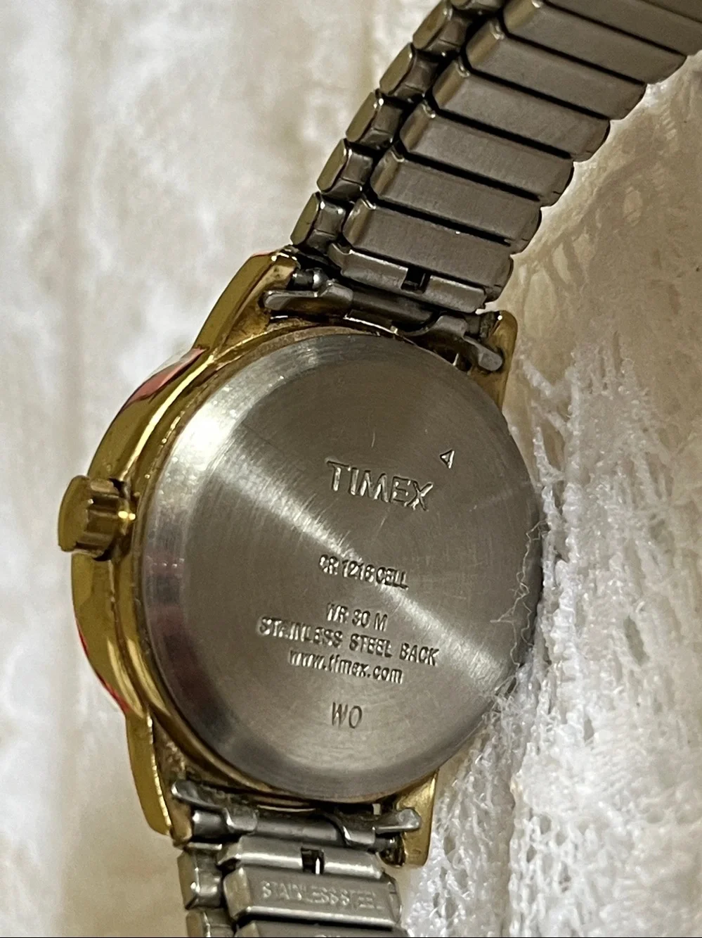 Timex Two-Tone Gold and Silver Indiglo Ladies Watch